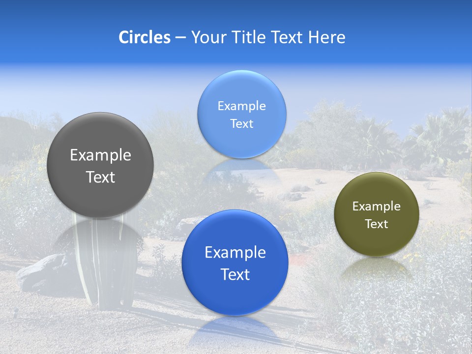 Scenic Oasis Colorful PowerPoint Template