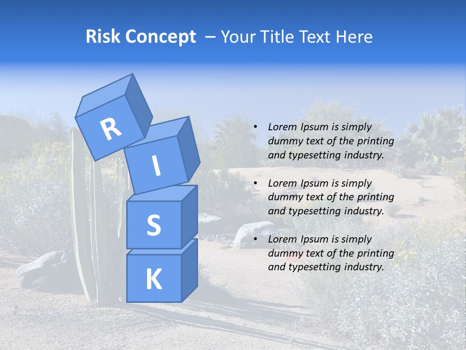 Scenic Oasis Colorful PowerPoint Template