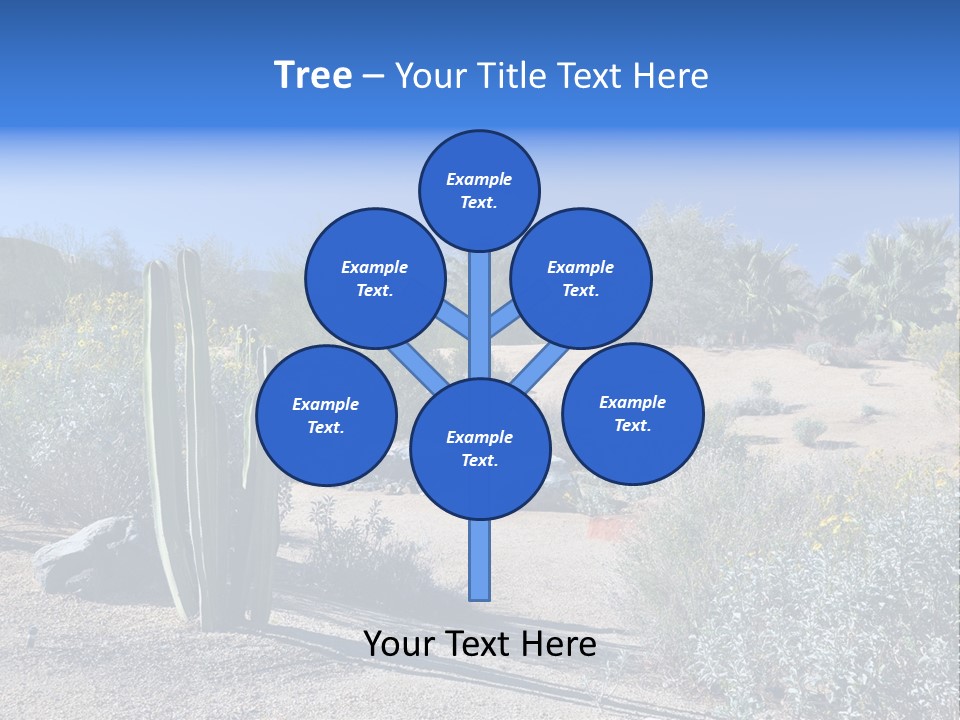 Scenic Oasis Colorful PowerPoint Template