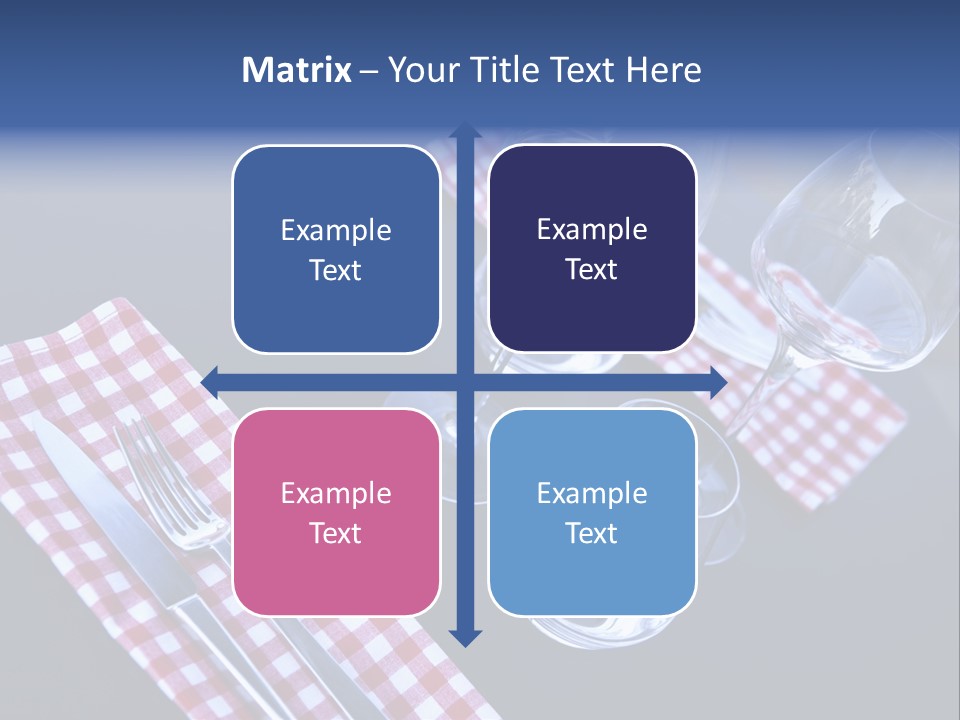 Touristic Nobody Cutlery PowerPoint Template