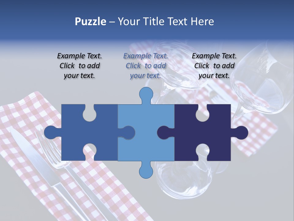 Touristic Nobody Cutlery PowerPoint Template