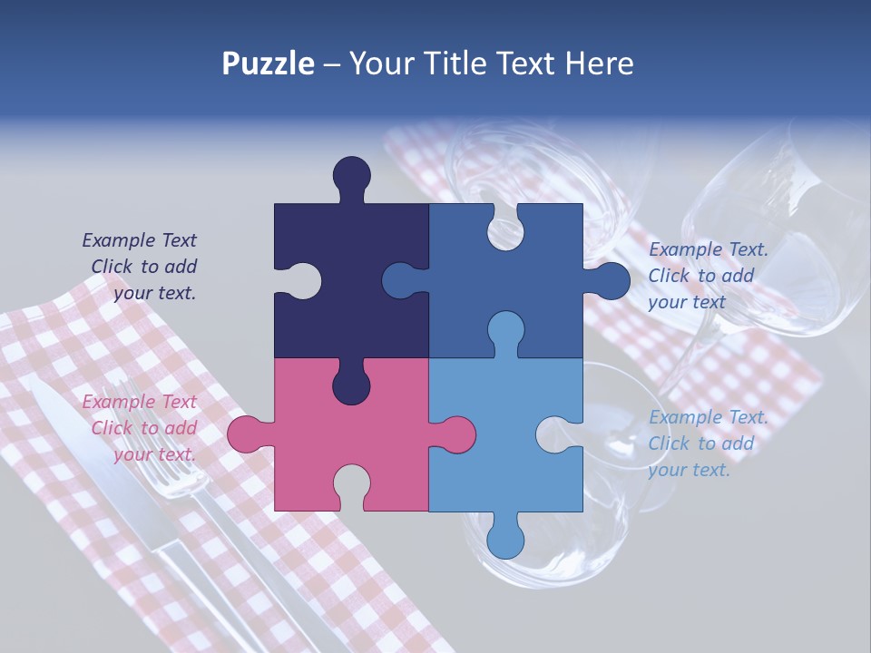 Touristic Nobody Cutlery PowerPoint Template