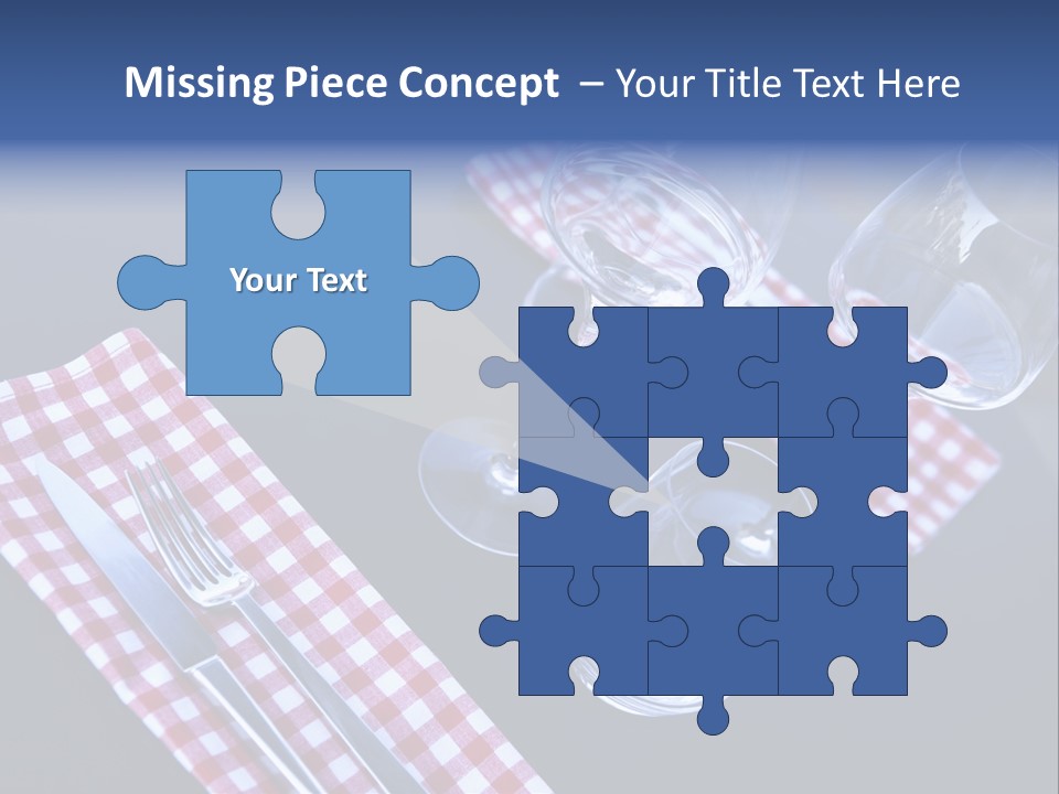 Touristic Nobody Cutlery PowerPoint Template