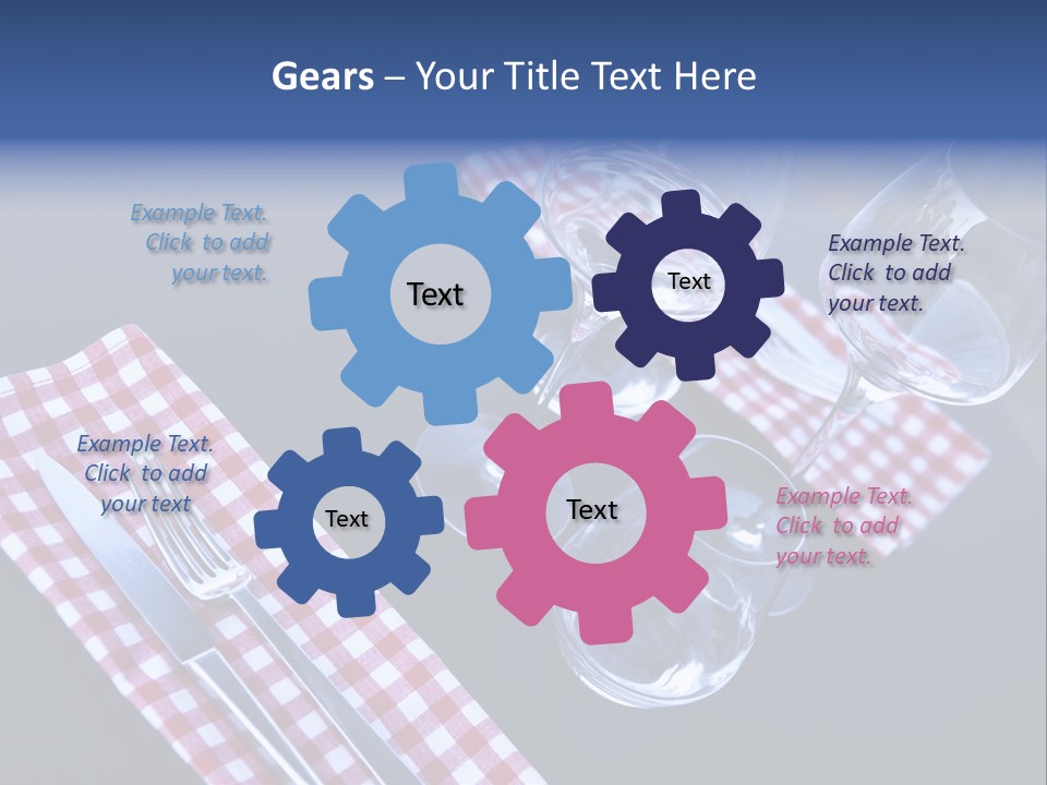 Touristic Nobody Cutlery PowerPoint Template