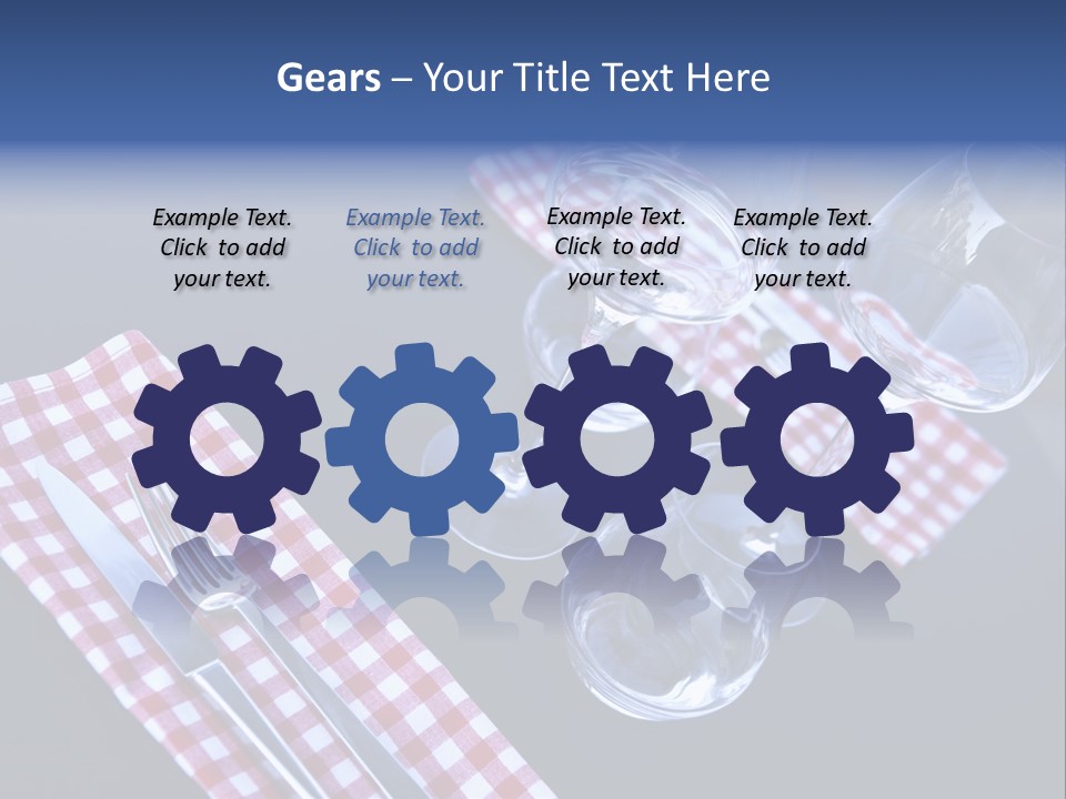 Touristic Nobody Cutlery PowerPoint Template