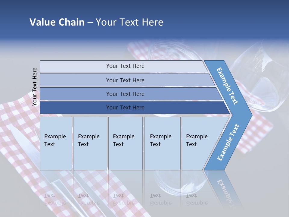 Touristic Nobody Cutlery PowerPoint Template