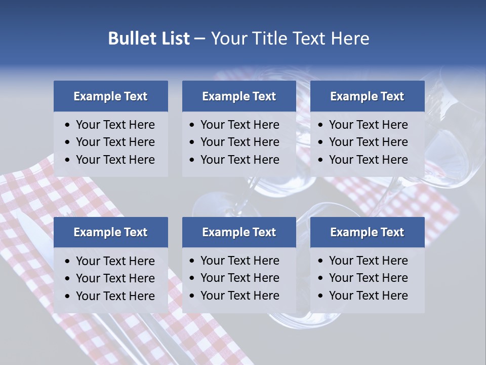 Touristic Nobody Cutlery PowerPoint Template