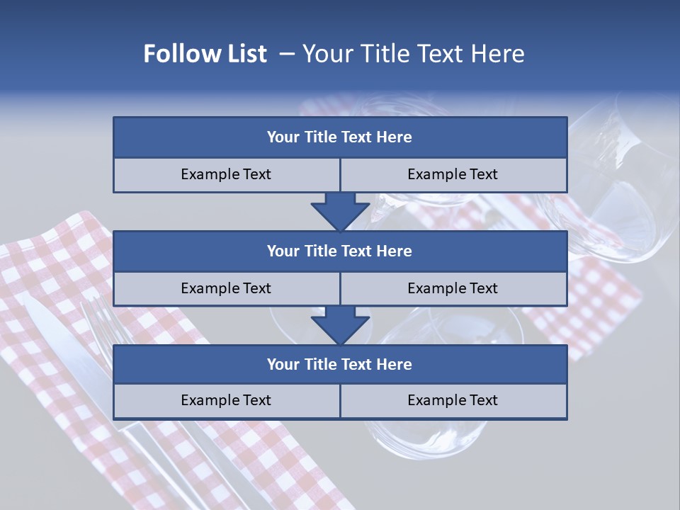 Touristic Nobody Cutlery PowerPoint Template