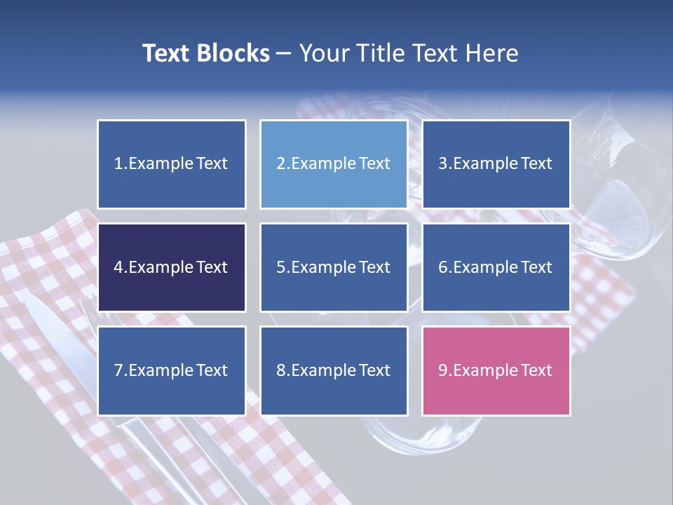 Touristic Nobody Cutlery PowerPoint Template
