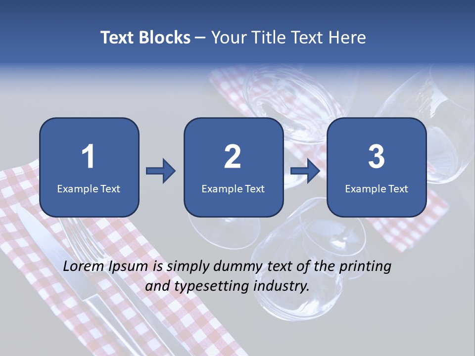 Touristic Nobody Cutlery PowerPoint Template