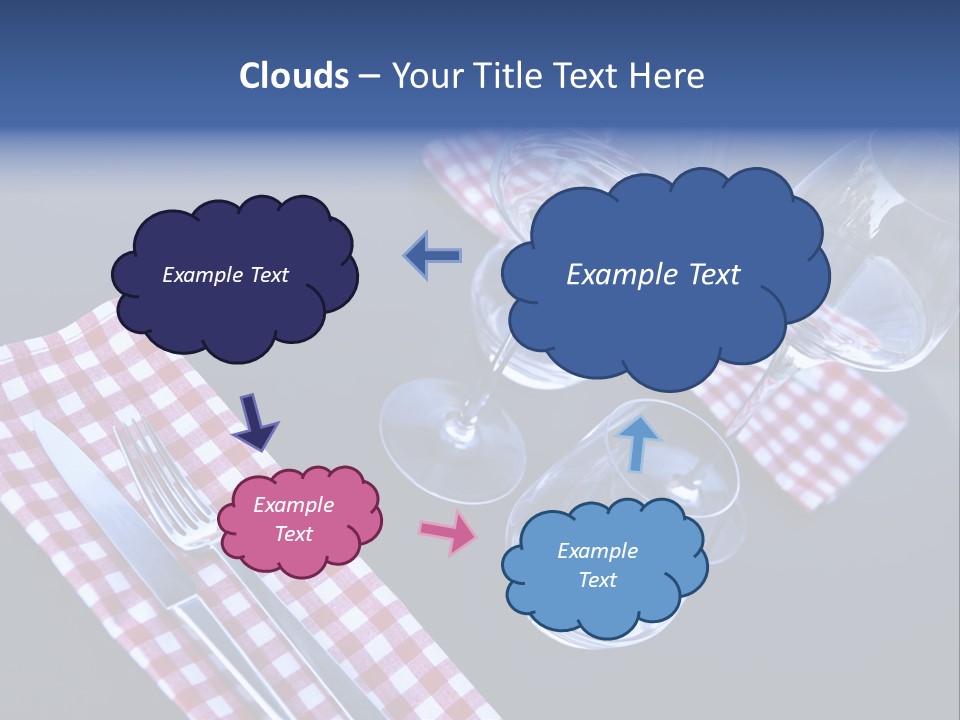 Touristic Nobody Cutlery PowerPoint Template