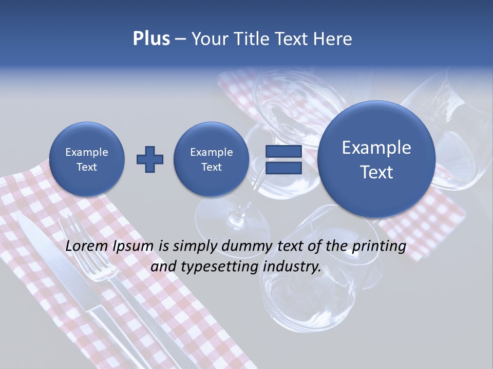 Touristic Nobody Cutlery PowerPoint Template