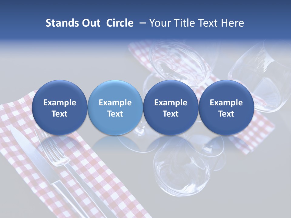 Touristic Nobody Cutlery PowerPoint Template