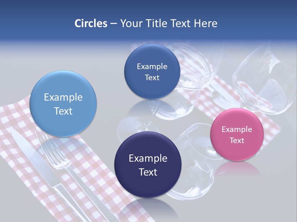 Touristic Nobody Cutlery PowerPoint Template