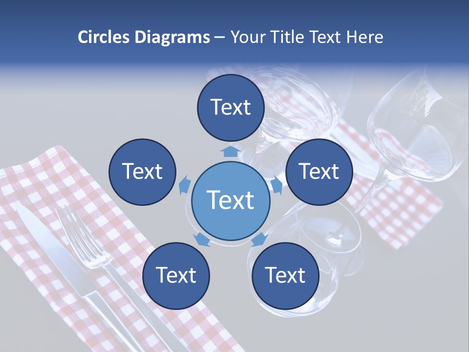 Touristic Nobody Cutlery PowerPoint Template