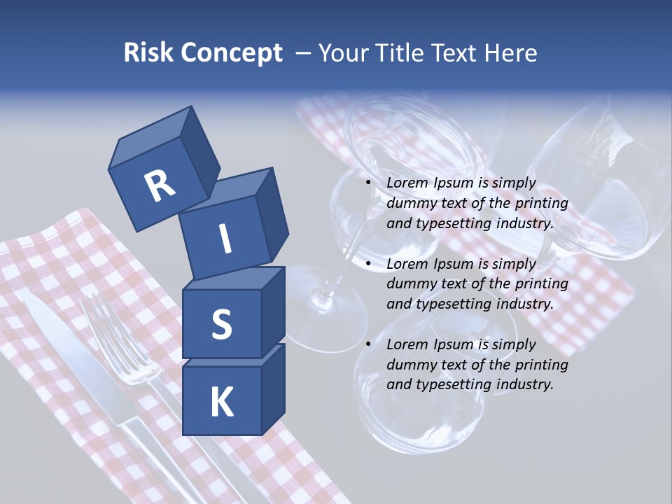 Touristic Nobody Cutlery PowerPoint Template