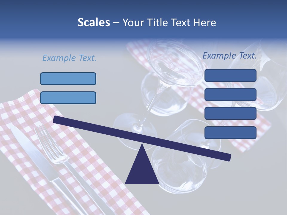 Touristic Nobody Cutlery PowerPoint Template
