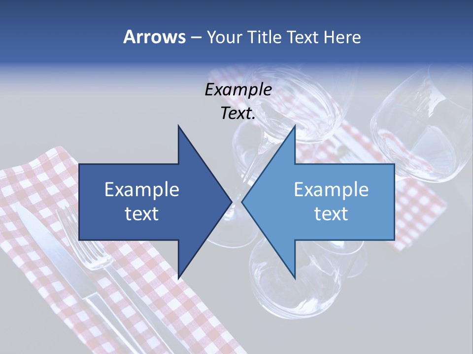 Touristic Nobody Cutlery PowerPoint Template