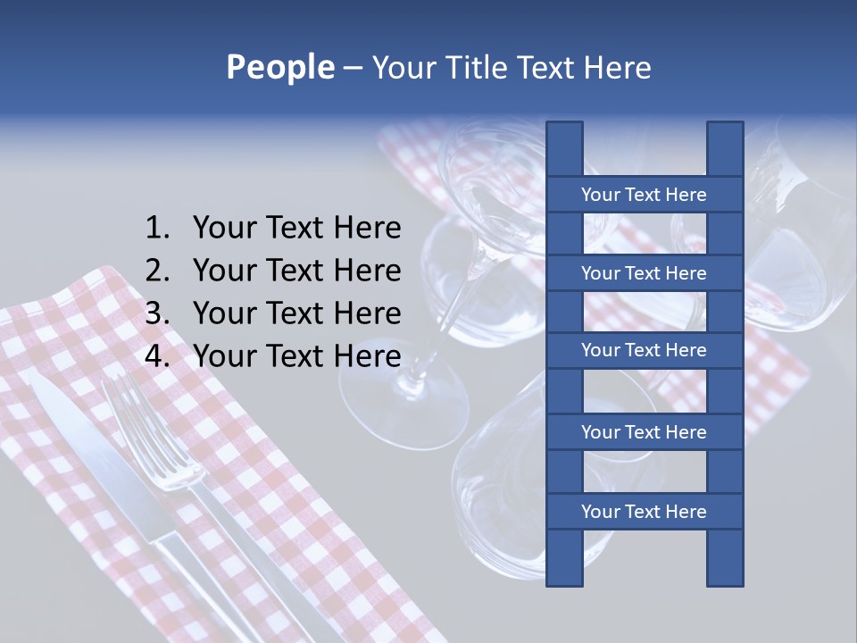 Touristic Nobody Cutlery PowerPoint Template