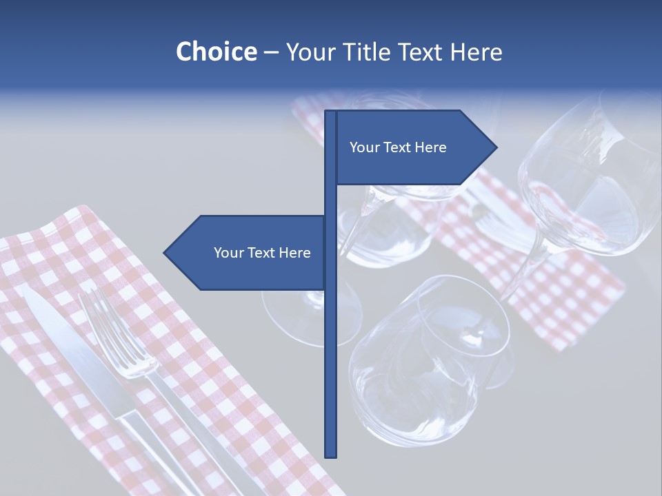 Touristic Nobody Cutlery PowerPoint Template