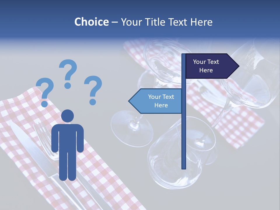 Touristic Nobody Cutlery PowerPoint Template