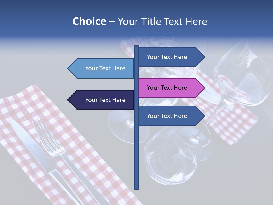 Touristic Nobody Cutlery PowerPoint Template