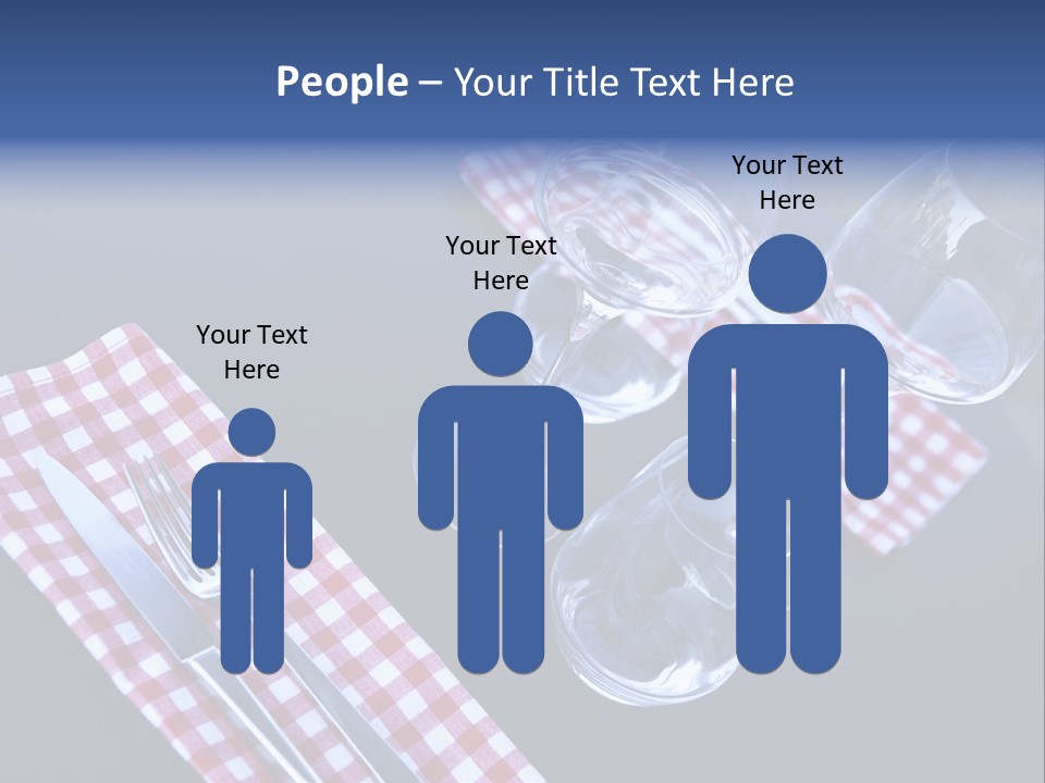 Touristic Nobody Cutlery PowerPoint Template