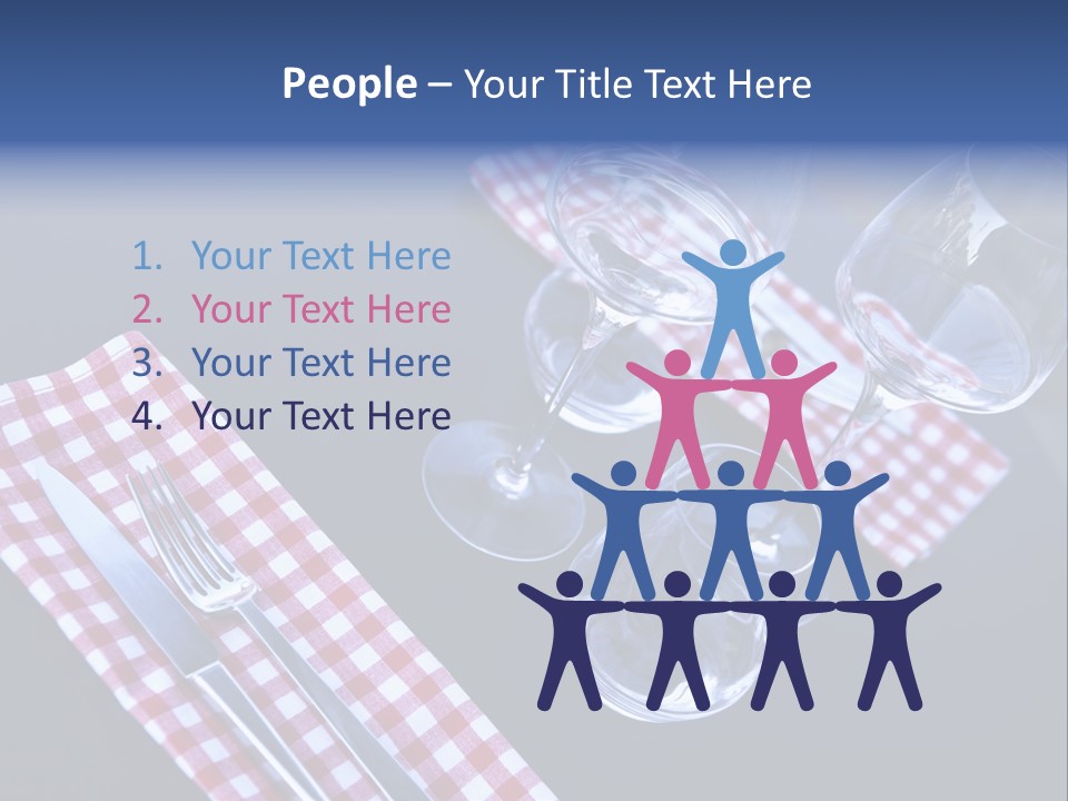 Touristic Nobody Cutlery PowerPoint Template