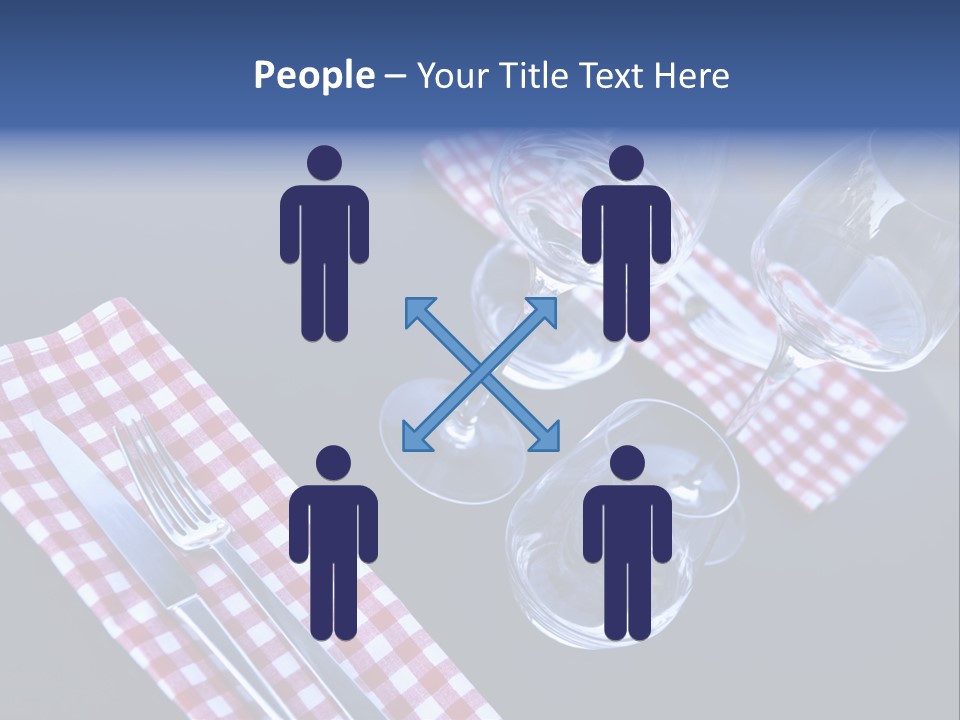 Touristic Nobody Cutlery PowerPoint Template