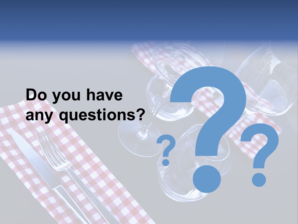 Touristic Nobody Cutlery PowerPoint Template