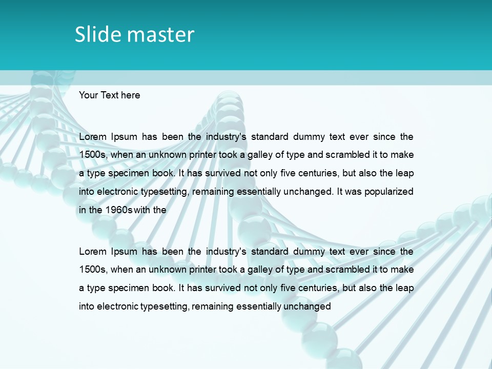 Formula Cell Healthcare And Medicine PowerPoint Template