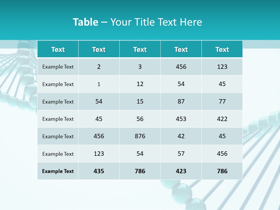 Formula Cell Healthcare And Medicine PowerPoint Template