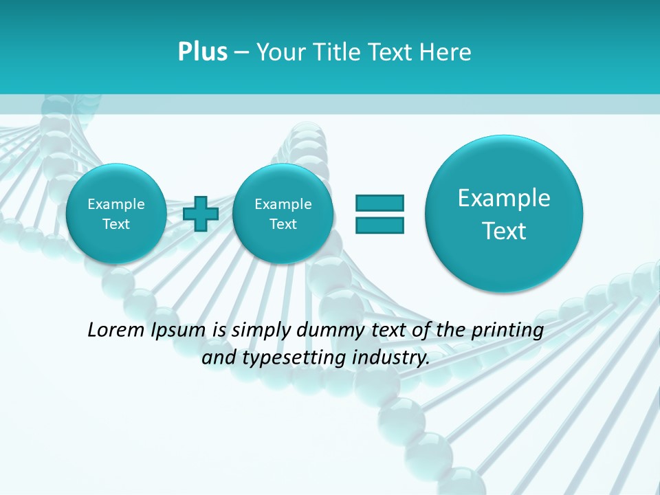Formula Cell Healthcare And Medicine PowerPoint Template