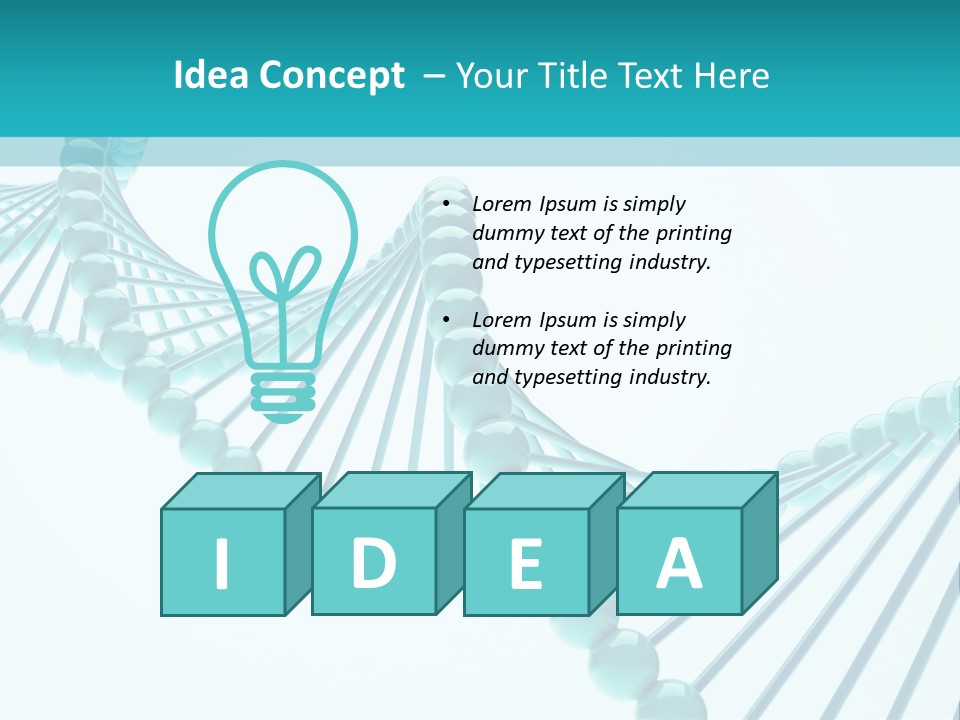 Formula Cell Healthcare And Medicine PowerPoint Template