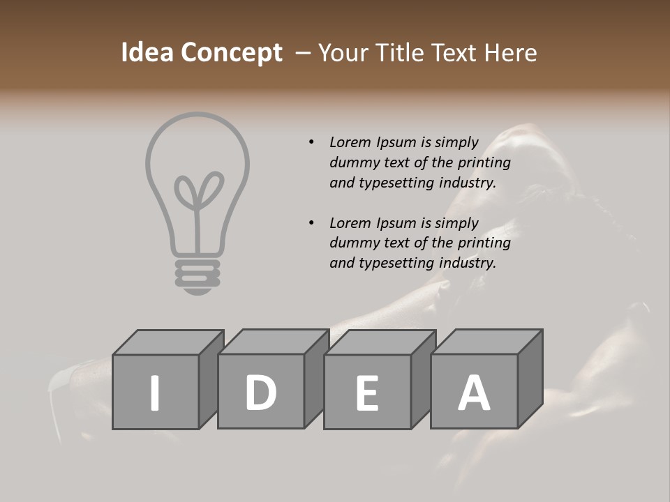 Photo Stripped Sexiness PowerPoint Template