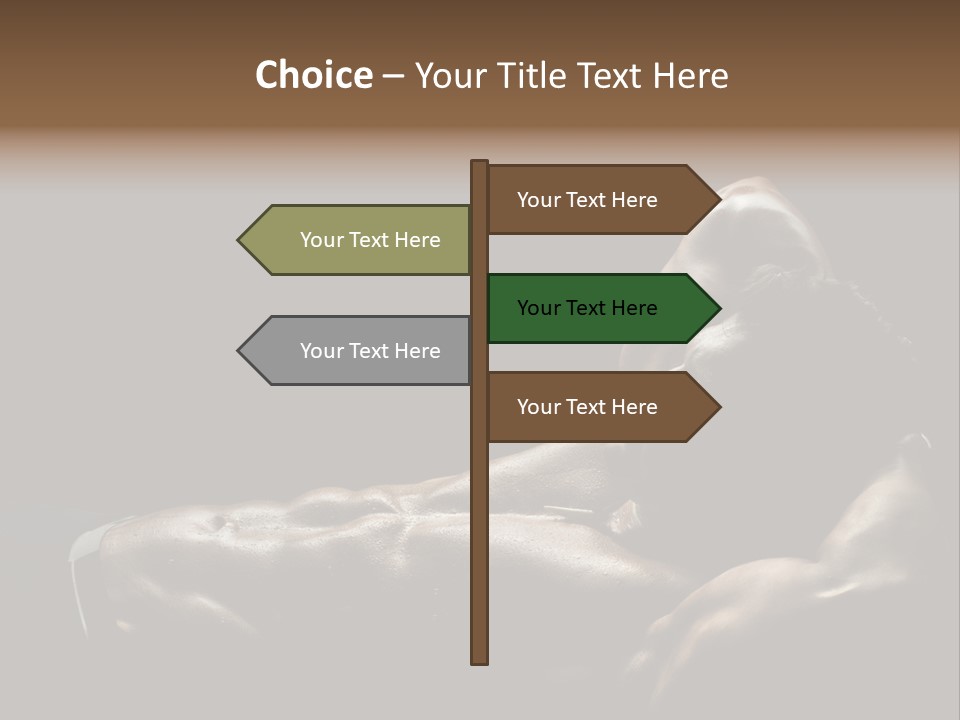 Photo Stripped Sexiness PowerPoint Template