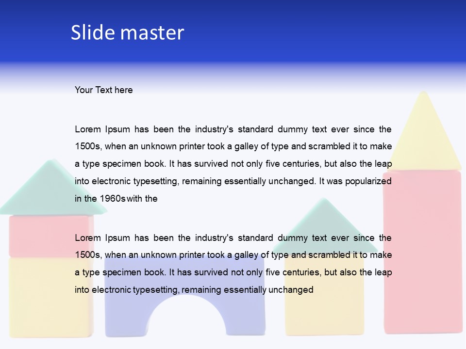 Make Shape Red PowerPoint Template