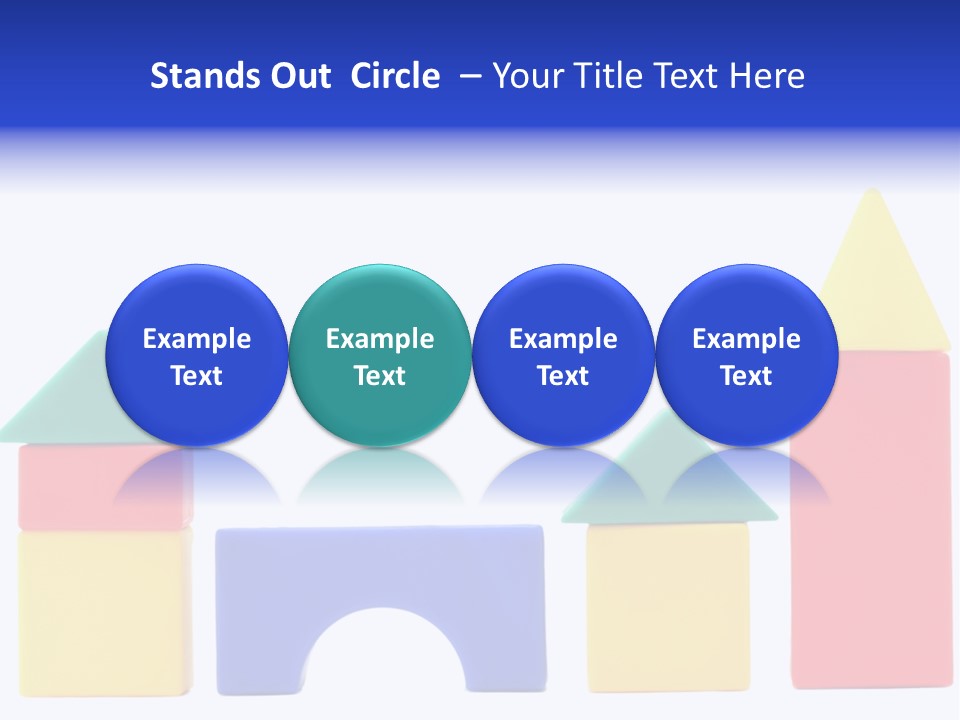 Make Shape Red PowerPoint Template