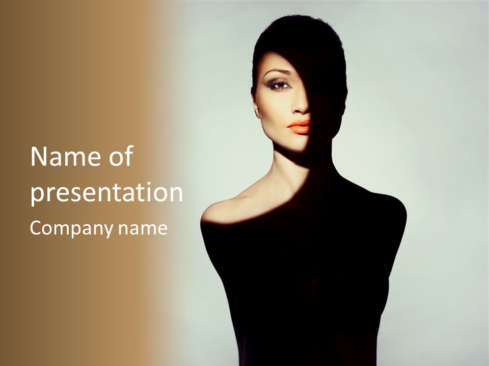 Sexy Person Woman PowerPoint Template