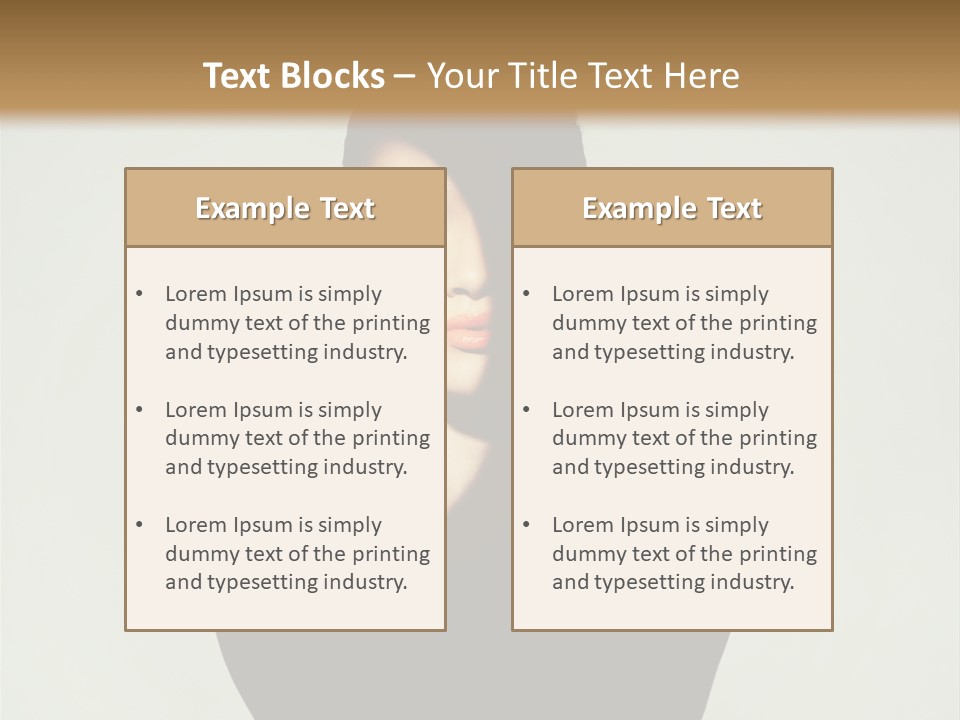 Sexy Person Woman PowerPoint Template