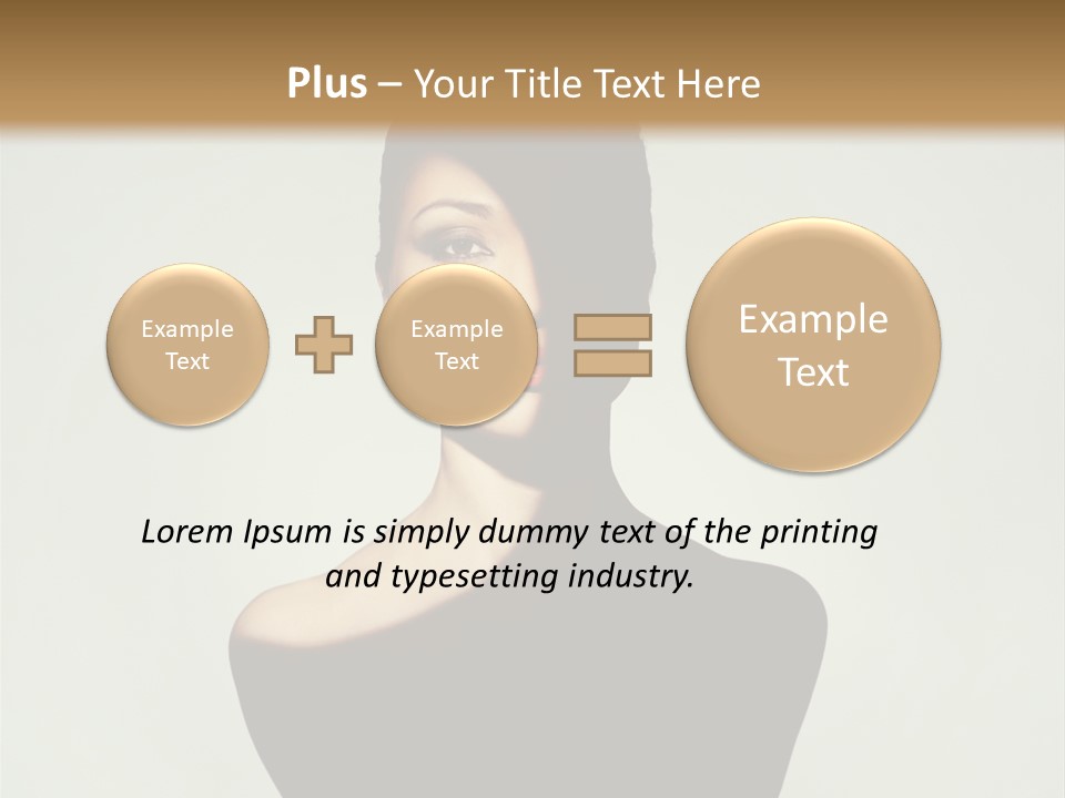 Sexy Person Woman PowerPoint Template