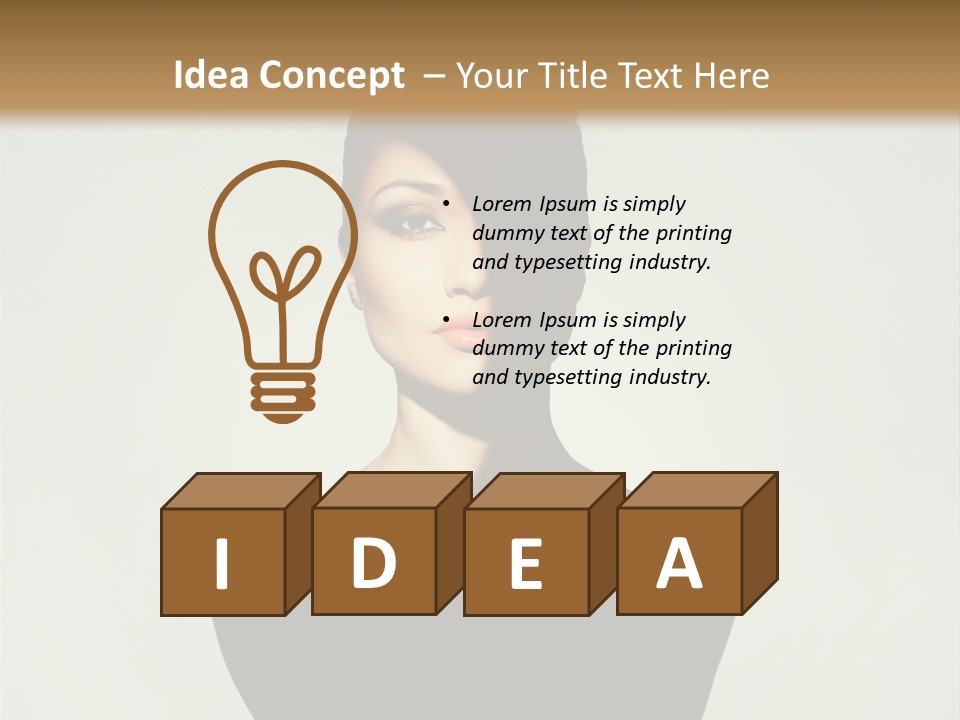 Sexy Person Woman PowerPoint Template