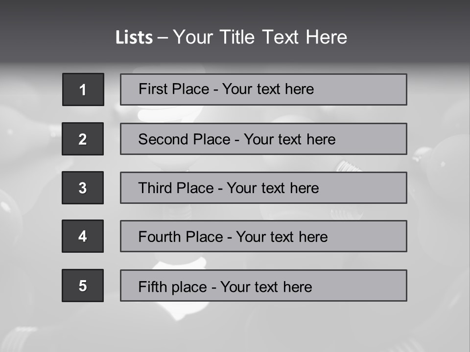 Incandescent Bright Bulb PowerPoint Template