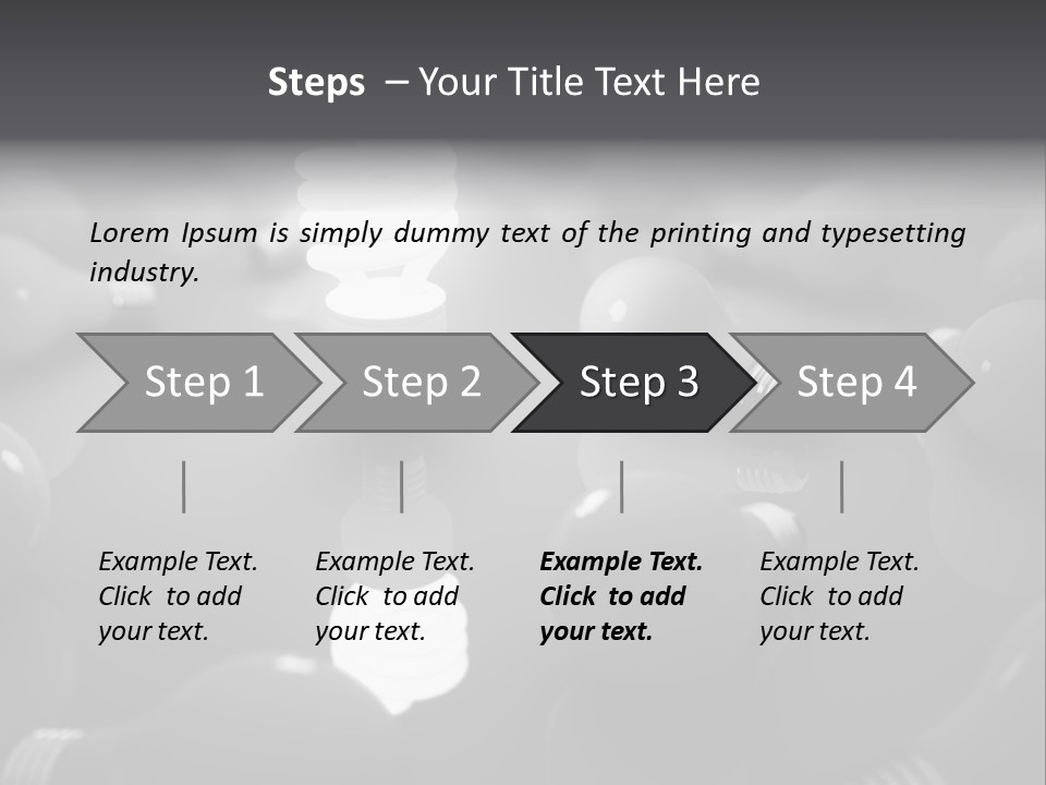 Incandescent Bright Bulb PowerPoint Template