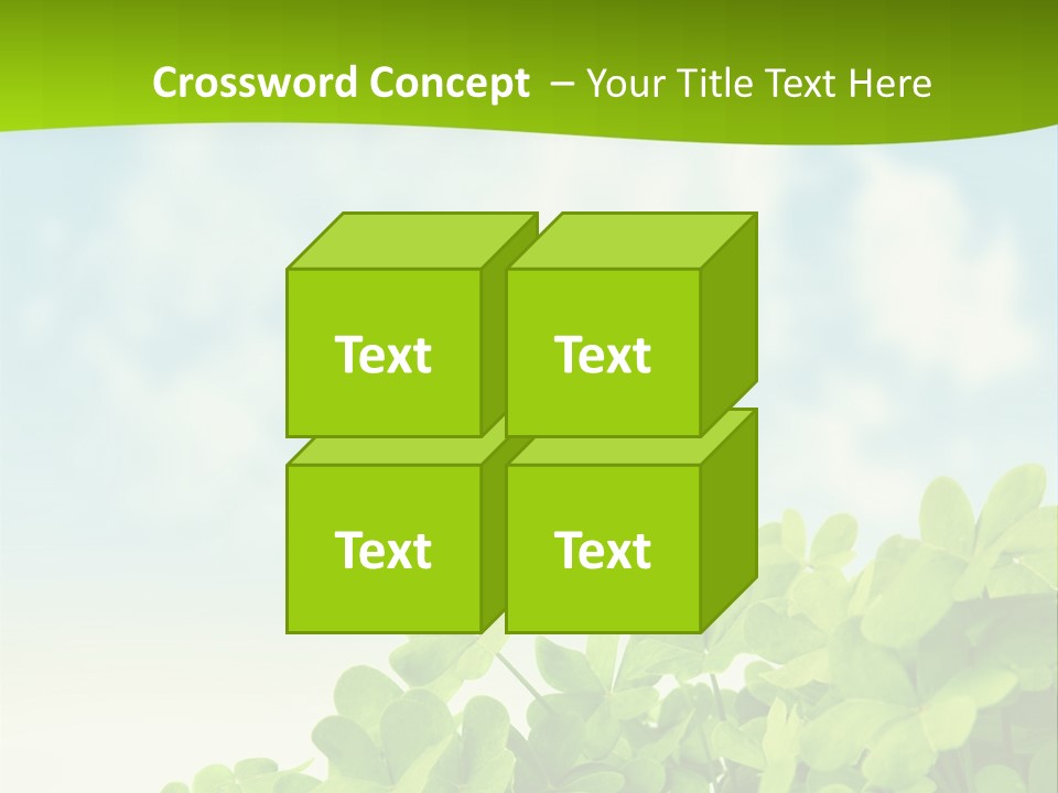 Flora Trefoil Petal PowerPoint Template