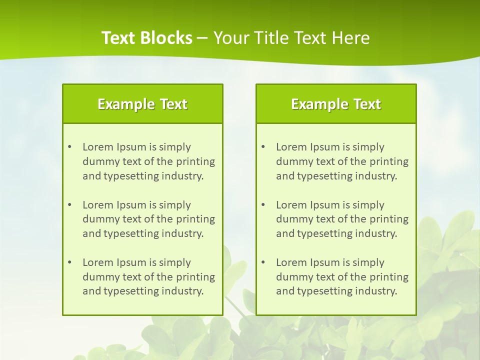 Flora Trefoil Petal PowerPoint Template
