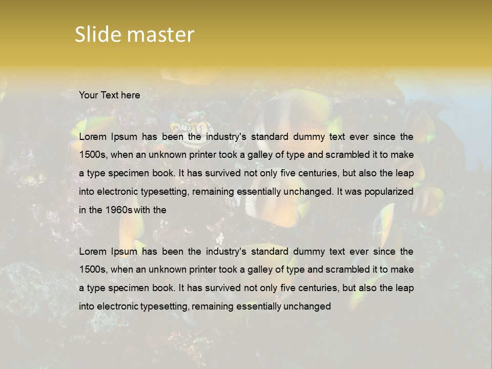 Coral Triangle Environment Coral PowerPoint Template