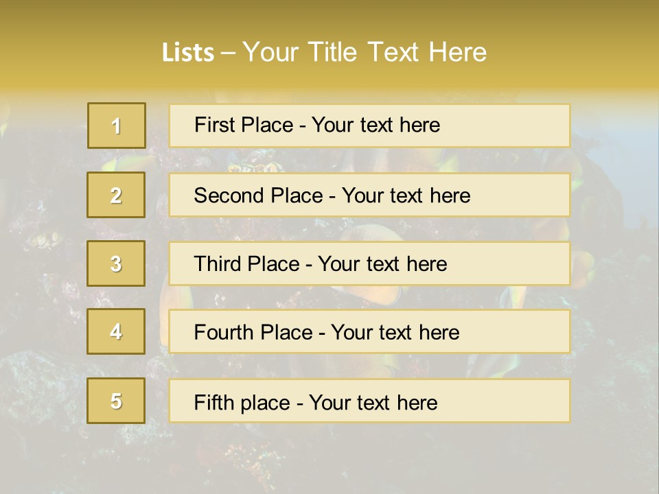 Coral Triangle Environment Coral PowerPoint Template