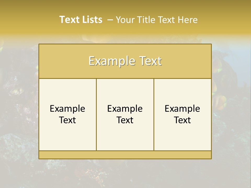 Coral Triangle Environment Coral PowerPoint Template
