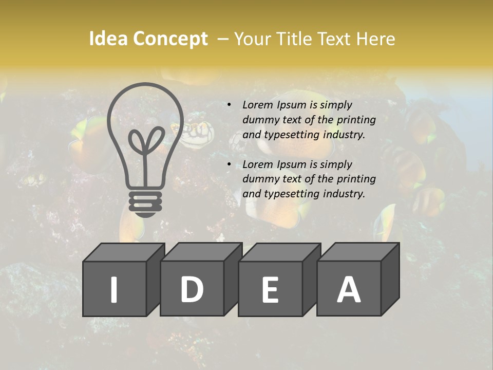 Coral Triangle Environment Coral PowerPoint Template